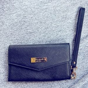 Black Kate Spade Wallet/Phone Holder